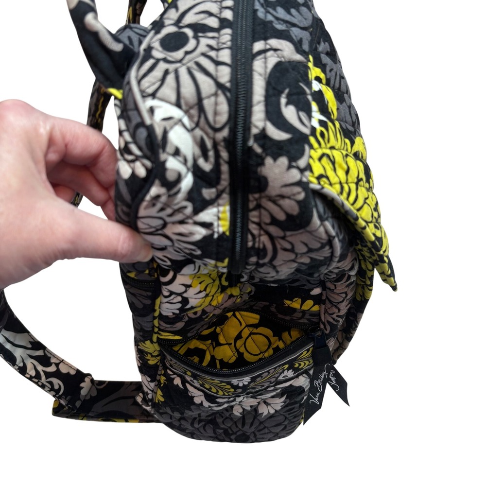 Vera Bradley Quilted Backpack Baroque Retired Pattern Bag Travel Laptop School - Picture 7 of 10
